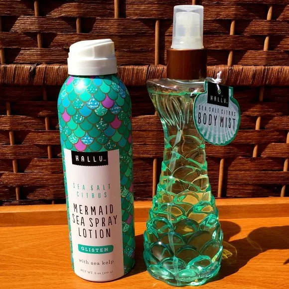 Hallu Mermaid Sea Salt Citrus Lot of lotion and body Mist. NWT - Picture 1 of 7